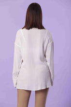 Carica l&#39;immagine nel visualizzatore di Gallery, camicia over con tasca - mimì muà - bianco - 1491
