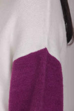 Carica l&#39;immagine nel visualizzatore di Gallery, maglia scollo tondo con maniche colorate - mimì muà - panna
