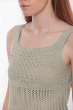 Carica l&#39;immagine nel visualizzatore di Gallery, top in maglia crochet - mimì muà - verde salvia
