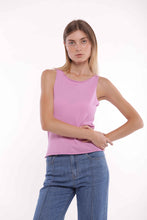 Carica l&#39;immagine nel visualizzatore di Gallery, top in maglia basic - mimì muà - ciclamino
