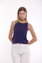 Carica l&#39;immagine nel visualizzatore di Gallery, top in maglia basic - mimì muà - blu
