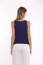 Carica l&#39;immagine nel visualizzatore di Gallery, top in maglia basic - mimì muà - blu
