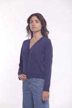 Carica l&#39;immagine nel visualizzatore di Gallery, cardigan basic - mimì muà - blu
