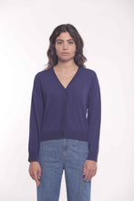 Carica l&#39;immagine nel visualizzatore di Gallery, cardigan basic - mimì muà - blu
