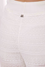 Carica l&#39;immagine nel visualizzatore di Gallery, pantalone palazzo in maglia crochet - mimì muà - bianco 2025
