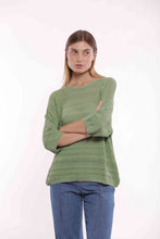 Carica l&#39;immagine nel visualizzatore di Gallery, maglia over crochet - mimì muà - verde salvia
