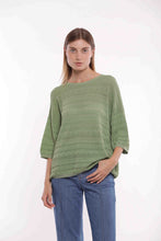 Carica l&#39;immagine nel visualizzatore di Gallery, maglia over crochet - mimì muà - verde salvia
