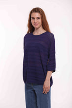 Carica l&#39;immagine nel visualizzatore di Gallery, maglia over crochet - mimì muà - blu
