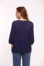 Carica l&#39;immagine nel visualizzatore di Gallery, maglia over crochet - mimì muà - blu
