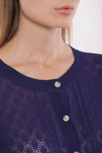 Carica l&#39;immagine nel visualizzatore di Gallery, cardigan in crochet - mimì muà - blu
