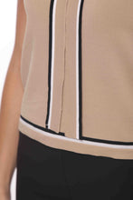 Carica l&#39;immagine nel visualizzatore di Gallery, top in maglia con cravatta bicolor - mimì muà - cammello
