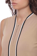 Carica l&#39;immagine nel visualizzatore di Gallery, top in maglia con cravatta bicolor - mimì muà - cammello
