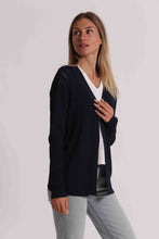 Carica l'immagine nel visualizzatore di Gallery, cardigan in maglia traforato - mimì muà - blu
