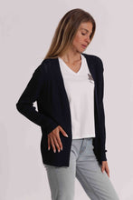 Carica l'immagine nel visualizzatore di Gallery, cardigan in maglia traforato - mimì muà - blu

