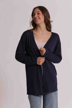 Carica l'immagine nel visualizzatore di Gallery, cardigan in maglia traforato - mimì muà - blu
