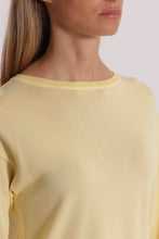 Carica l'immagine nel visualizzatore di Gallery, maglia a maniche lunghe con dettagli in lurex - mimì muà - giallo chiaro
