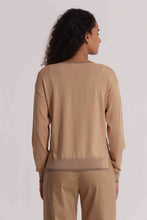 Carica l'immagine nel visualizzatore di Gallery, maglia a maniche lunghe con dettagli in lurex - mimì muà - cammello
