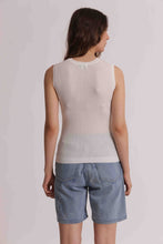 Carica l'immagine nel visualizzatore di Gallery, top in maglia con dettaglio trasparente  - mimì muà - panna
