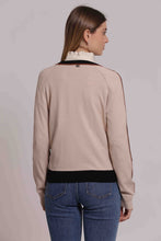 Carica l'immagine nel visualizzatore di Gallery, maglia scollo tondo con dettaglio bicolor - mimì muà - nero
