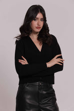 Carica l'immagine nel visualizzatore di Gallery, maglia cardigan con tasche - mimì muà - nero
