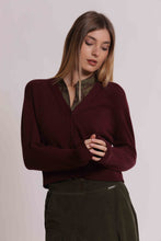 Carica l'immagine nel visualizzatore di Gallery, maglia cardigan con tasche - mimì muà - prugna
