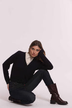 Carica l'immagine nel visualizzatore di Gallery, maglia cardigan con tasche - mimì muà - blu
