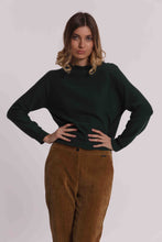 Carica l'immagine nel visualizzatore di Gallery, maglia con dettagli traforati - mimì muà - verde teal
