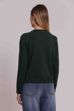 Carica l'immagine nel visualizzatore di Gallery, cardigan scollo tondo  - mimì muà -  verde teal
