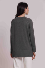Carica l'immagine nel visualizzatore di Gallery, maglia con strass e collo removibile  - mimì muà - grigio
