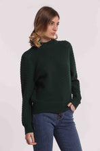 Carica l'immagine nel visualizzatore di Gallery, maglia lupetto con trama diagonale - mimì muà - verde teal
