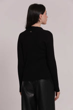 Carica l'immagine nel visualizzatore di Gallery, maglia con dettaglio cut out - mimì muà - nero
