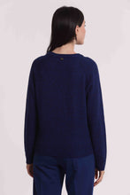 Carica l'immagine nel visualizzatore di Gallery, maglia melange con collo removibile  - mimì muà -  blu cina
