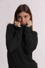 Carica l'immagine nel visualizzatore di Gallery, maglia melange con collo removibile  - mimì muà -  grigio
