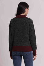 Carica l'immagine nel visualizzatore di Gallery, maglia bicolor con zip  - mimì muà - grigio
