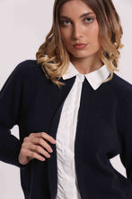 Carica l'immagine nel visualizzatore di Gallery, maglia con finta camicia  - mimì muà - blu
