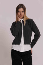 Carica l'immagine nel visualizzatore di Gallery, maglia con finta camicia  - mimì muà - grigio
