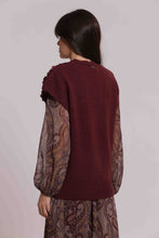 Carica l'immagine nel visualizzatore di Gallery, maglia maniche corte con paillettes su spalle - mimì muà - moro
