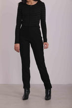 Carica l&#39;immagine nel visualizzatore di Gallery, pantalone pancia piatta effetto velluto - mimì muà - nero

