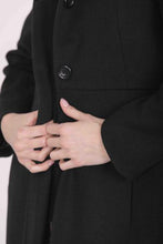 Carica l&#39;immagine nel visualizzatore di Gallery, cappotto baronetto con collo alla coreana - mimì muà - nero
