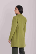 Carica l&#39;immagine nel visualizzatore di Gallery, cappotto baronetto con collo alla coreana - mimì muà - verde olio
