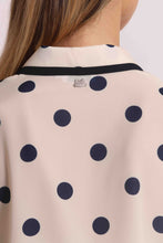Carica l'immagine nel visualizzatore di Gallery, camicia maniche corte fantasia pois  - mimì muà - blu panna

