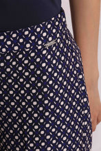 Carica l'immagine nel visualizzatore di Gallery, pantalone con fantasia geometrica - mimì muà - blu
