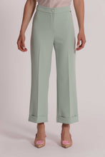 Carica l'immagine nel visualizzatore di Gallery, pantalone con risvoltino  - mimì muà - verde acqua
