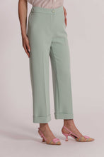 Carica l'immagine nel visualizzatore di Gallery, pantalone con risvoltino  - mimì muà - verde acqua

