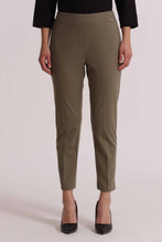 Carica l'immagine nel visualizzatore di Gallery, pantalone basic in punto milano con elastico  - mimì muà - verde militare
