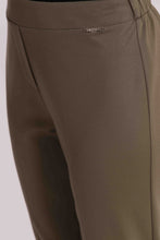 Carica l'immagine nel visualizzatore di Gallery, pantalone basic in punto milano con elastico  - mimì muà - verde militare
