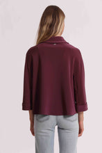 Carica l'immagine nel visualizzatore di Gallery, giacca in neoprene con bottoni  - mimì  muà - bordeaux
