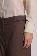 Carica l'immagine nel visualizzatore di Gallery, pantalone palazzo con elastico dietro - mimì muà - tortora
