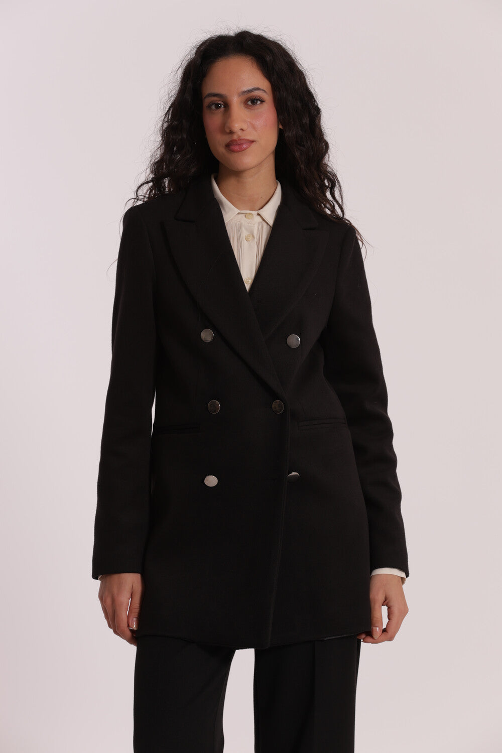 cappotto corto doppio petto  - mimì muà - nero