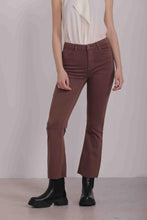 Carica l&#39;immagine nel visualizzatore di Gallery, jeans cropped flare colorato - mimì muà - cacao
